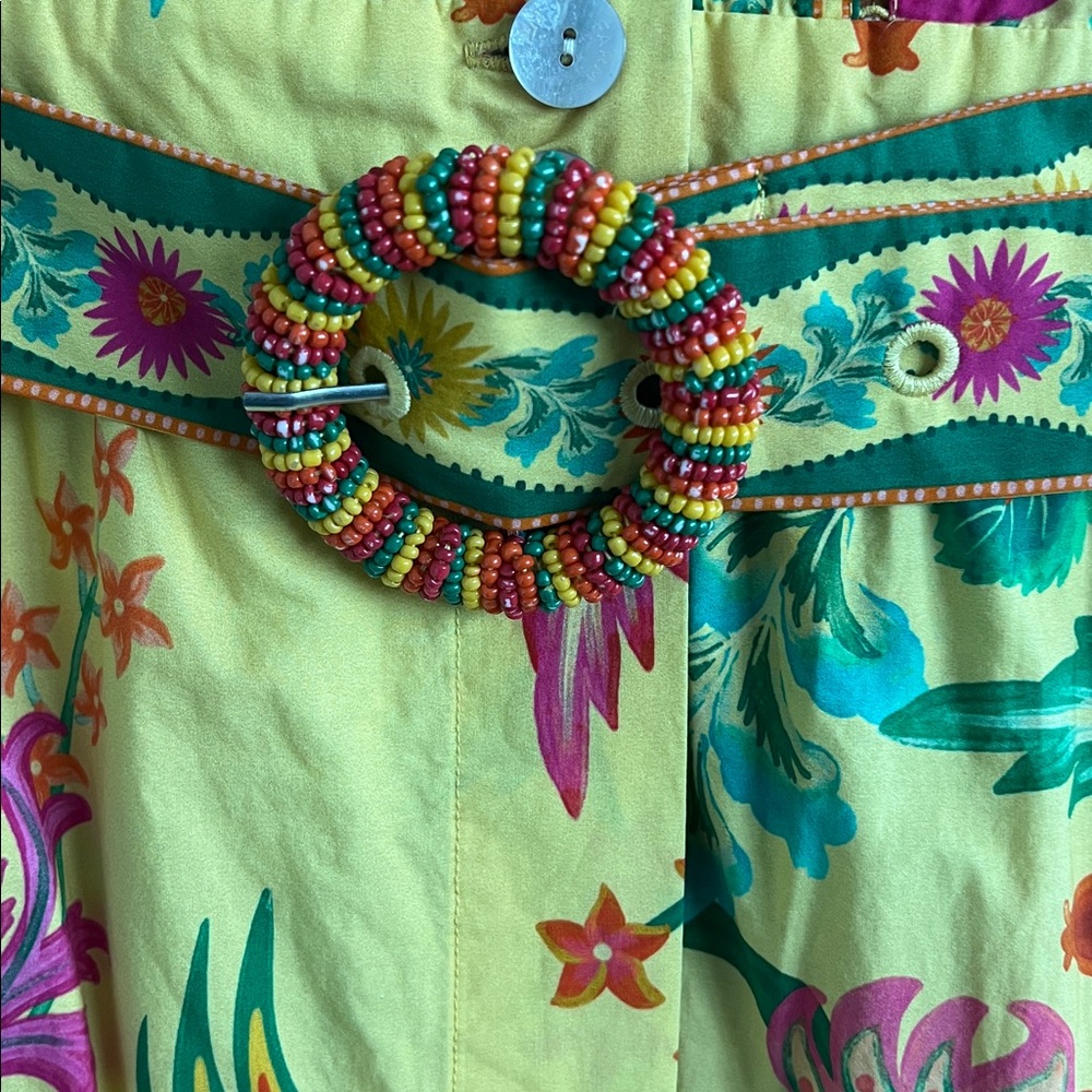 FARM Rio Tropical Yellow Dress with Floral Accents - Picture 4 of 6